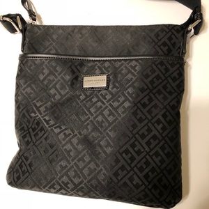 Tommy Hilfiger Logo Crossbody Purse - Black